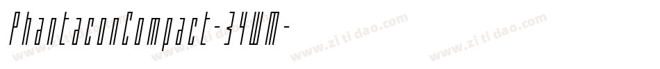 PhantaconCompact-34WM字体转换
