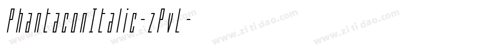 PhantaconItalic-zPvL字体转换