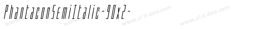 PhantaconSemiItalic-9Ox2字体转换