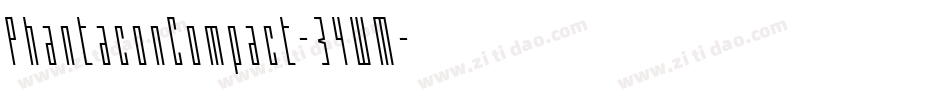 PhantaconCompact-34WM字体转换