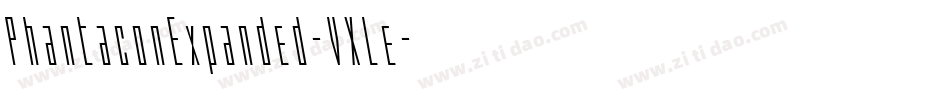 PhantaconExpanded-VXLe字体转换