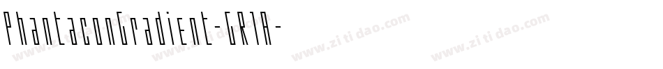 PhantaconGradient-GR1A字体转换