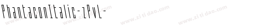 PhantaconItalic-zPvL字体转换