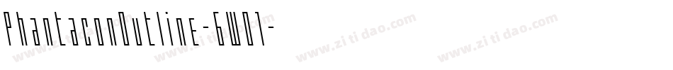 PhantaconOutline-6WO1字体转换