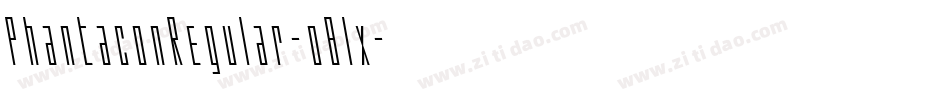 PhantaconRegular-o8lx字体转换