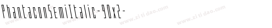 PhantaconSemiItalic-9Ox2字体转换