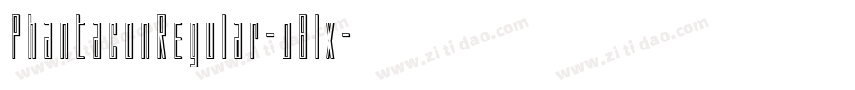 PhantaconRegular-o8lx字体转换