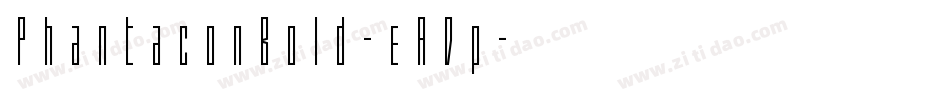 PhantaconBold-eADp字体转换