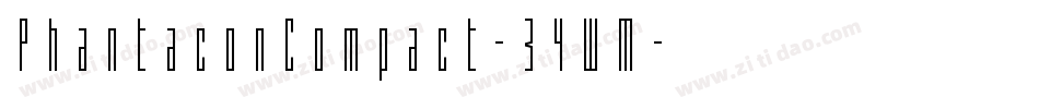 PhantaconCompact-34WM字体转换