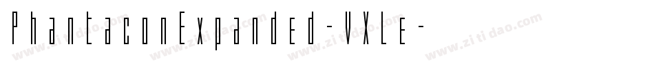 PhantaconExpanded-VXLe字体转换