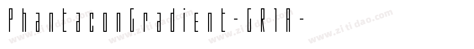 PhantaconGradient-GR1A字体转换