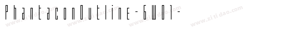 PhantaconOutline-6WO1字体转换