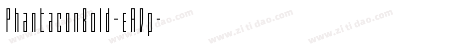 PhantaconBold-eADp字体转换