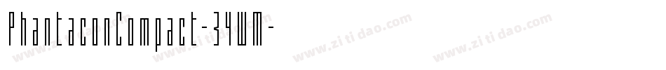 PhantaconCompact-34WM字体转换