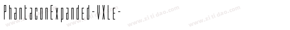 PhantaconExpanded-VXLe字体转换