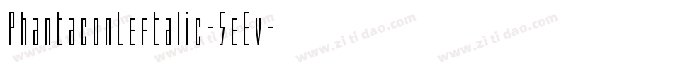 PhantaconLeftalic-5eEv字体转换