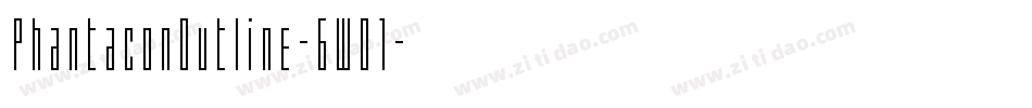 PhantaconOutline-6WO1字体转换