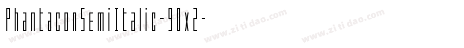 PhantaconSemiItalic-9Ox2字体转换
