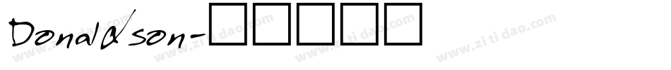 Donaldson字体转换