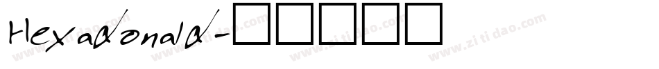 Hexadonald字体转换