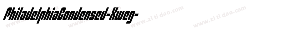 PhiladelphiaCondensed-Xweg字体转换 PhiladelphiaCondensed-Xweg字体转换