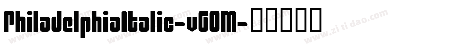 PhiladelphiaItalic-v6OM字体转换