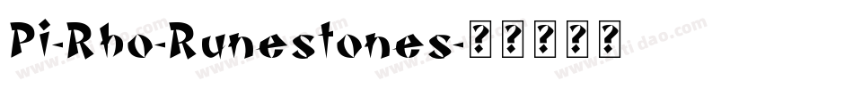 Pi-Rho-Runestones字体转换