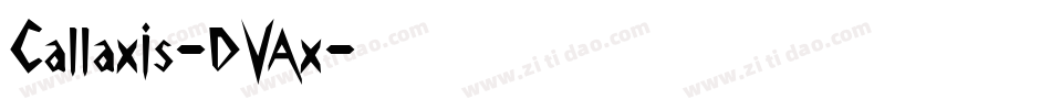 Callaxis-DVAx字体转换