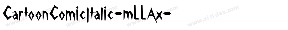 CartoonComicItalic-mLLAx字体转换
