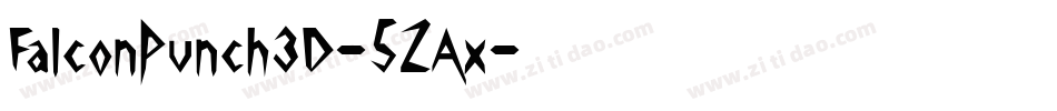 FalconPunch3D-5ZAx字体转换