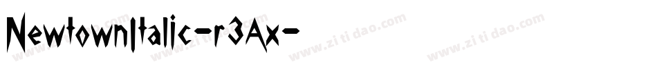 NewtownItalic-r3Ax字体转换