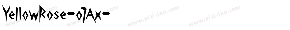 YellowRose-o7Ax字体转换