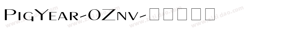 PigYear-0Znv字体转换