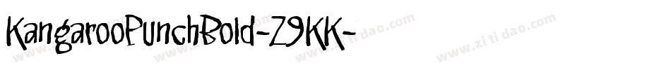 KangarooPunchBold-Z9KK字体转换