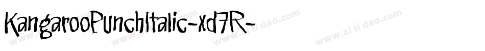 KangarooPunchItalic-xd7R字体转换