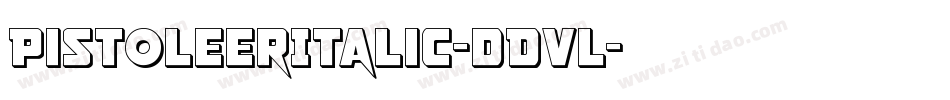 PistoleerItalic-dDVl字体转换