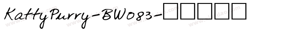 KattyPurry-BW083字体转换