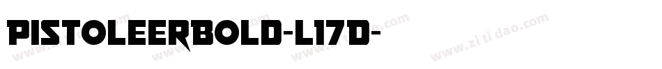 PistoleerBold-l17D字体转换