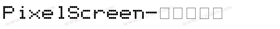 PixelScreen字体转换