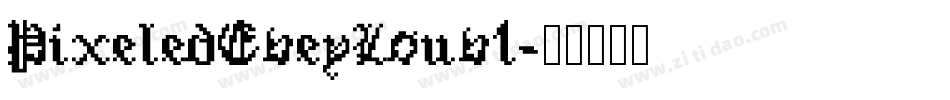 PixeledEveyLouv1字体转换