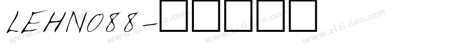 LEHN088字体转换