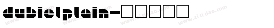 DubielPlain字体转换