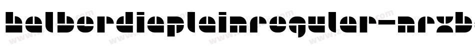 HalberdiaPlainRegular-nRxB0字体转换
