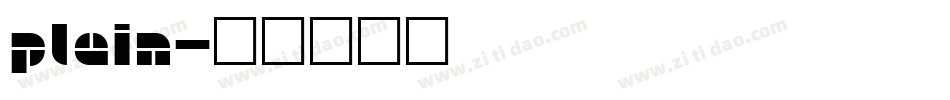 Plain字体转换