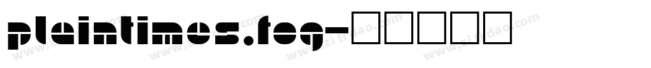 PlainTimes.fog字体转换
