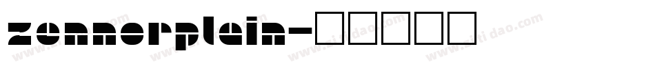 ZennorPlain字体转换