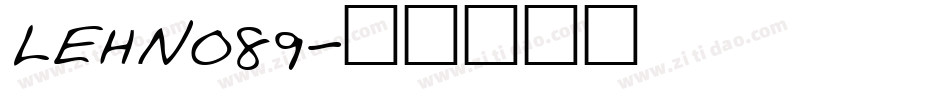 LEHN089字体转换