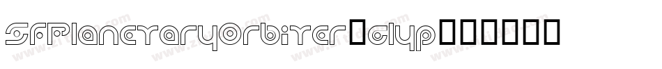 SfPlanetaryOrbiter-glyp字体转换 SfPlanetaryOrbiter-glyp字体转换
