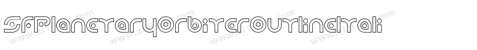 SfPlanetaryOrbiterOutlineItalic-eMjn字体转换