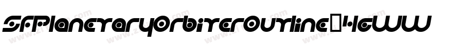 SfPlanetaryOrbiterOutline-4gWW字体转换 SfPlanetaryOrbiterOutline-4gWW字体转换